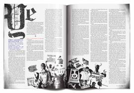 gq magazine spread design american grotesque