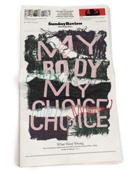 my body my choice ripped banner illustration for new york times