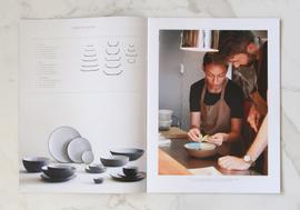 Jono Pandolfi ceramics hospitality catalog coupe collection