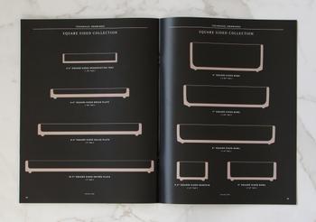 Jono Pandolfi ceramics hospitality catalog tech page square sided collection