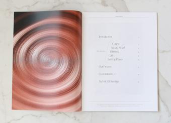 Jono Pandolfi ceramics hospitality catalog contents